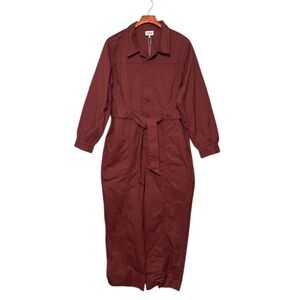 NWT Darling brand Coverall Mechanic Zip Front Sash Belt Jumpsuit Size XL